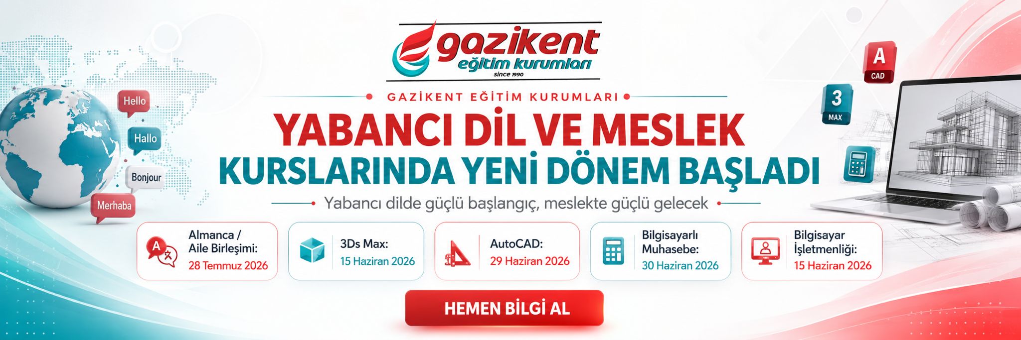 Özel Gazikent Eğitim Kurumları | Gaziantep Kpss Kursu | Gaziantep Almanca Kursu