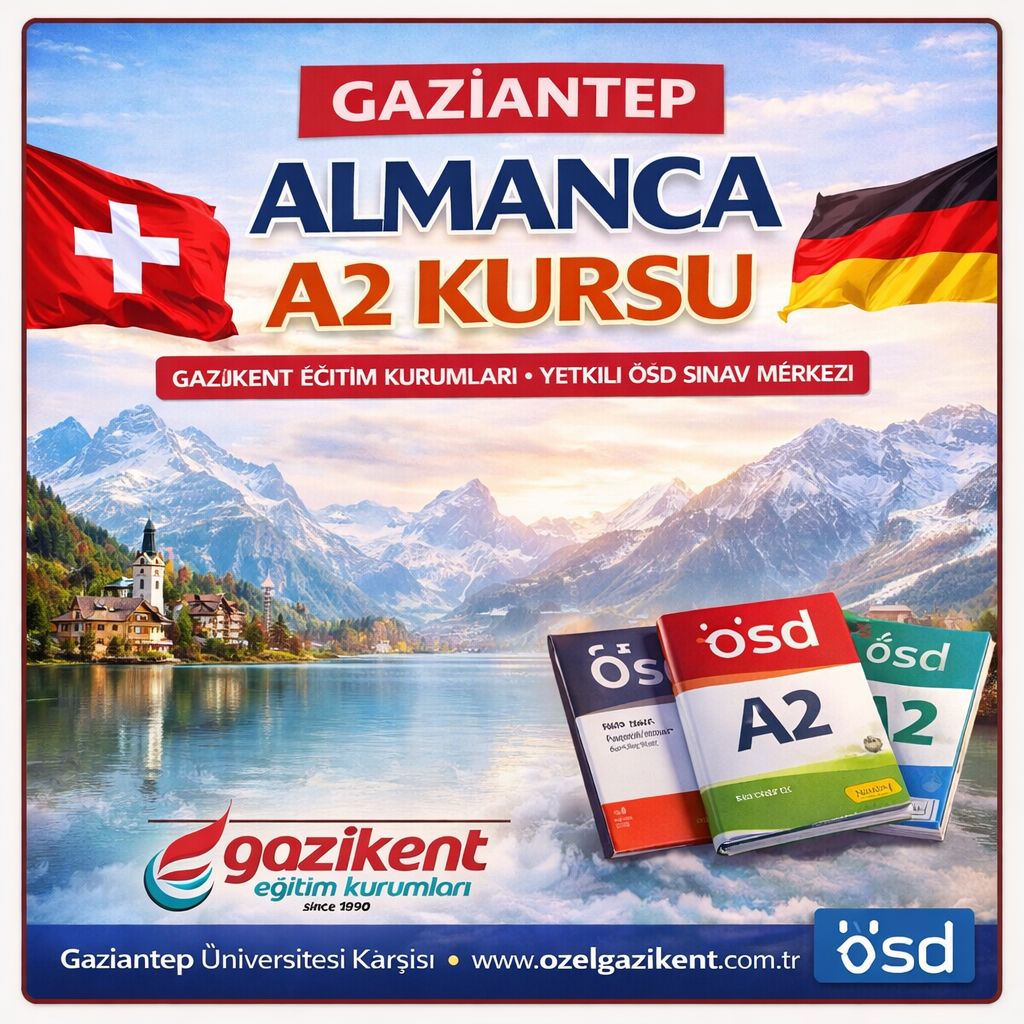 GAZİANTEP ALMANCA A2 KURSU/ÖSD SINAVI