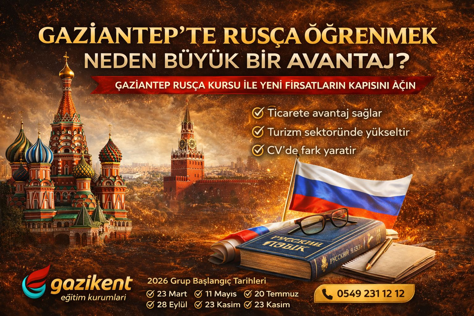 Gaziantep’te Rusça Öğrenmek Neden Büyük Bir Avantaj?
