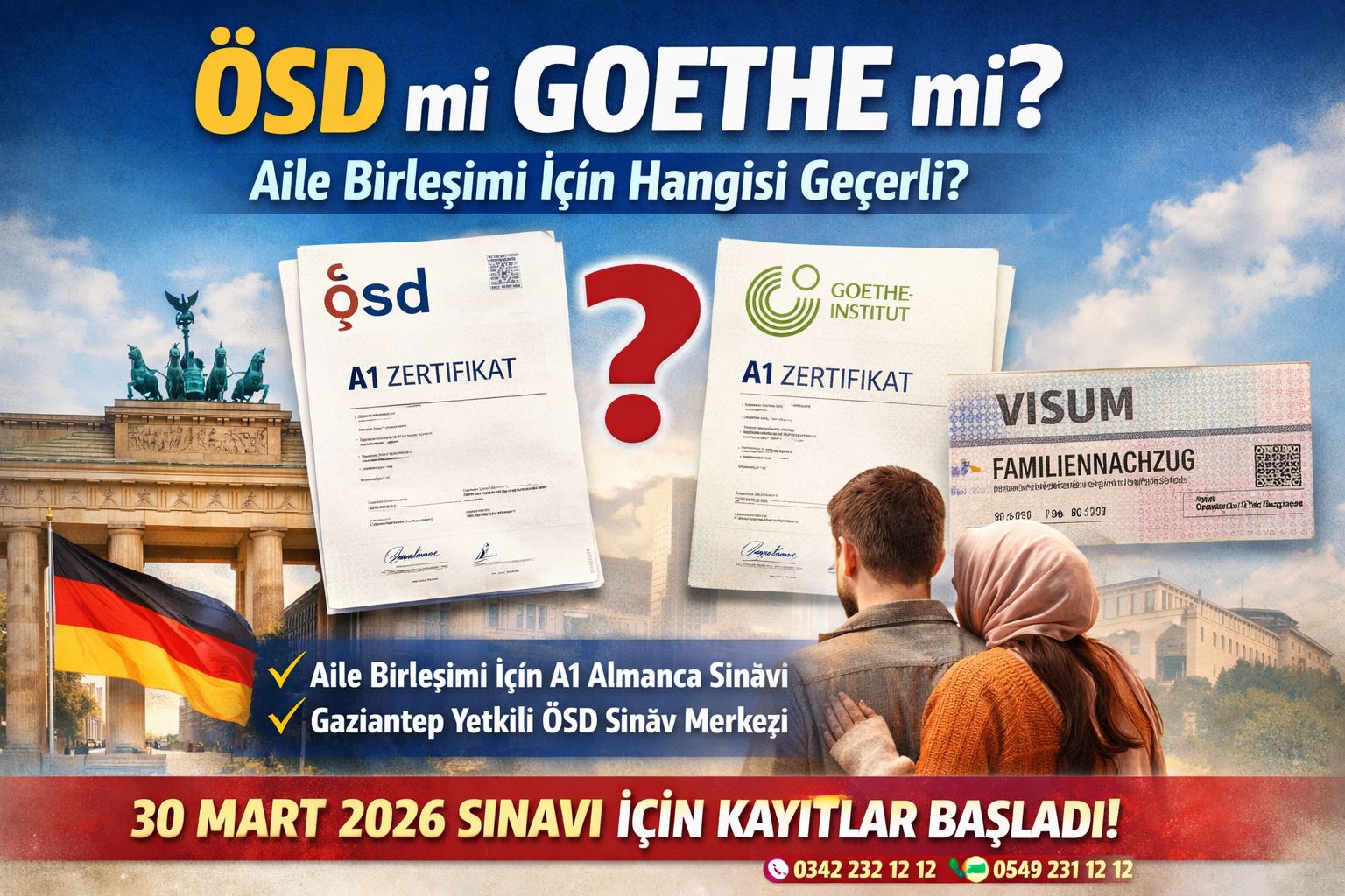 ÖSD mi Goethe mi? Aile Birleşimi İçin Hangi Almanca Sınavı Daha Doğru?