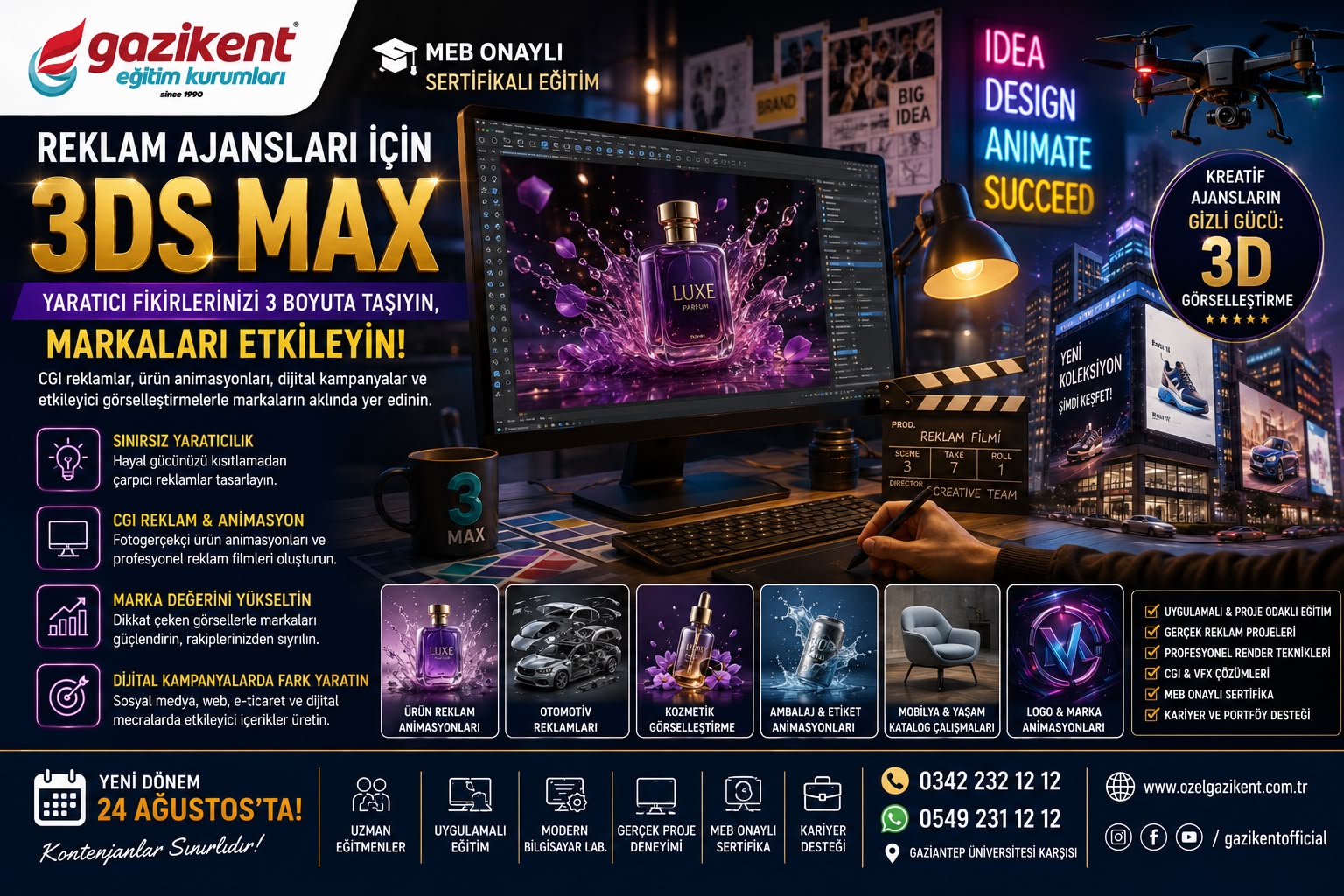 Reklam Ajansları Neden 3Ds Max Kullanmalı? CGI Reklamlar, Ürün Animasyonları ve Dijital Marka Deneyimi